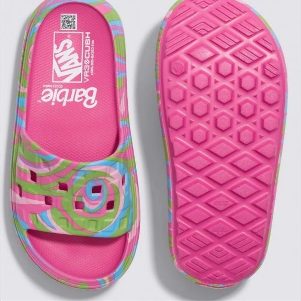 Vans X Barbie VR3 Cush Slide On Sandals - Picture 4 of 10
